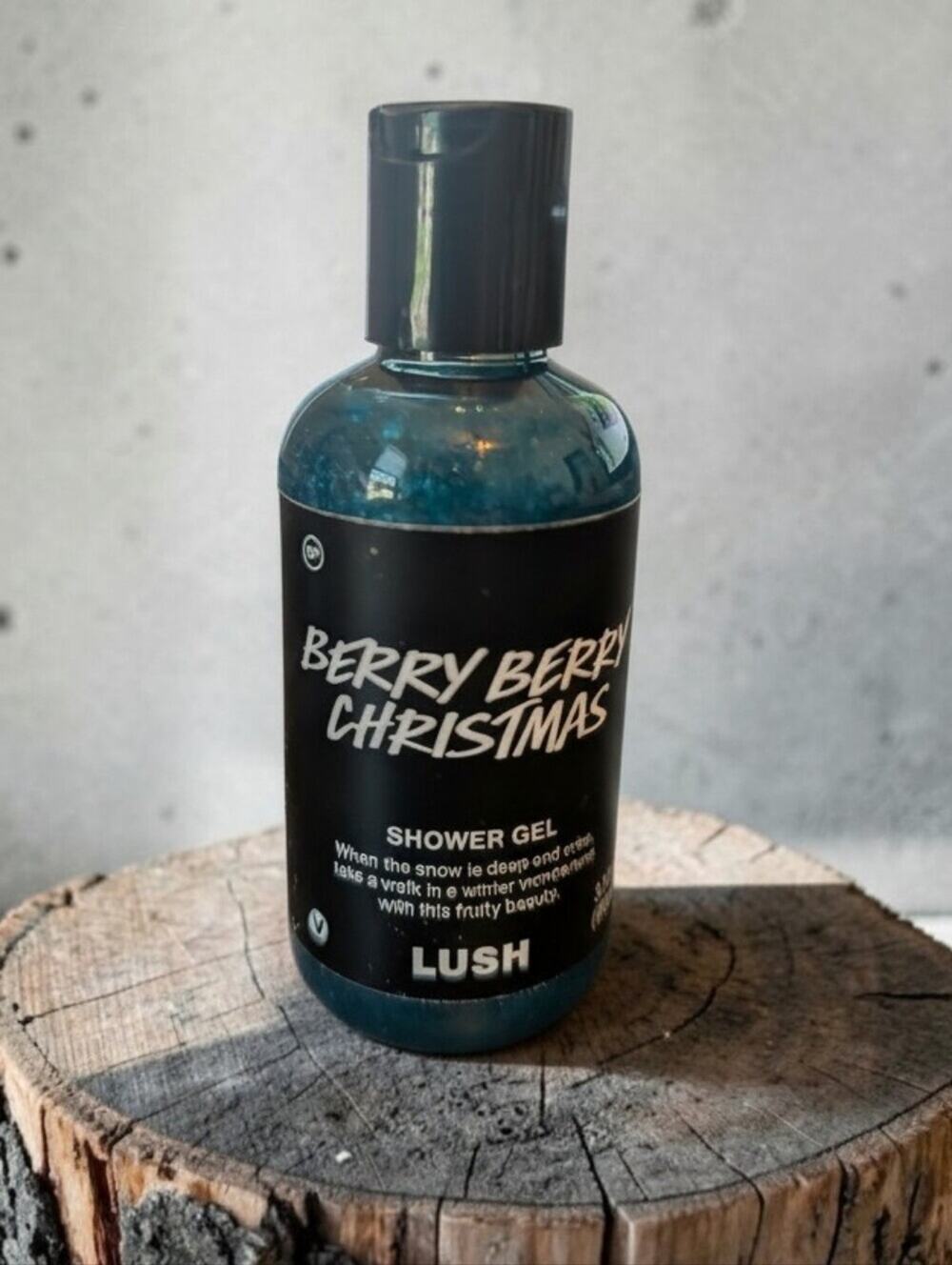 Lush Berry Berry Christmas Shower Gel 3.3oz/100ml Fruity Seasonal Body Wash